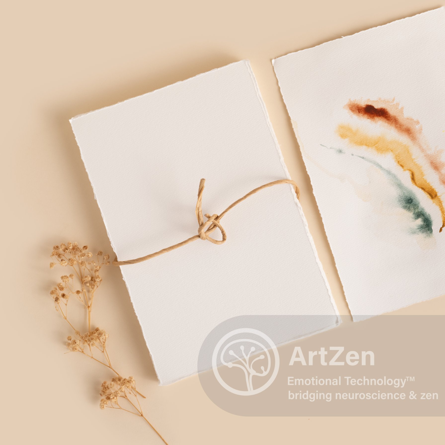 ArtZen Watercolor Paper — 100% Cotton Handmade · Deckle Edge